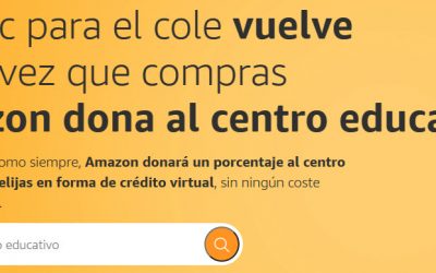 Un clic para el cole. Iniciativa de Amazon.