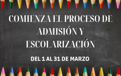 Proceso de Admisión y Escolarización para el curso 2022-2023.